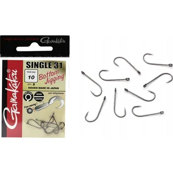 Rybářský háček Přívlačové Háčky s protihrotem Gamakatsu GAMAKATSU HÁČKY SINGLE 31 9 ks