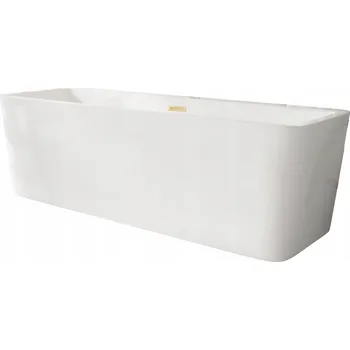Vana Volně stojící akrylátová vana Balneo ROMA, odtok uprostřed, 170 x 80 cm