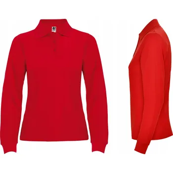 Podprsenka Polokošile dámské s dlouhým rukávem, Bavlna PIQUE ROLY 6635 ČERVENÁ XL