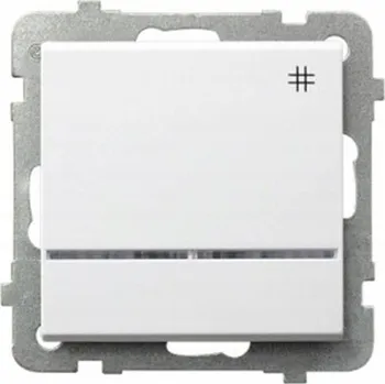 vypínač Křížový vypínač pod omítku Ospel bílý ŁP-4RS/M/00