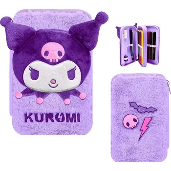Penál VYBAVENÝ DVOUPATROVÝ PENÁL KUROMI Eur ku00030 fialový Velikost: uni