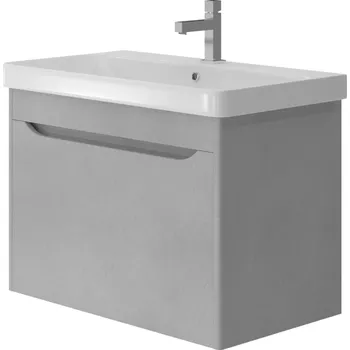 Koupelnový nábytek Lavedo Livorno Structure Grey 80 koupelnová skříňka s umyvadlem, LVR-80GREY