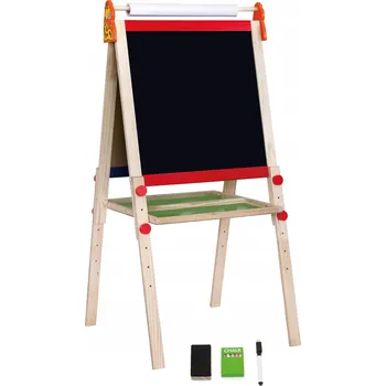 Obraz VIGA Velká oboustranná magnetická tabule na kreslení DŘEVĚNÁ