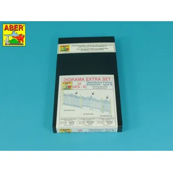 Plastikový model Aber Models 1/35 Residence Fence Elements - type B