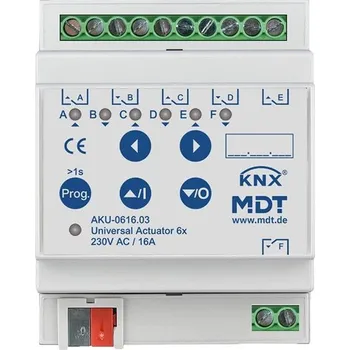 vypínač MDT Technologies Univerzální aktor 6násobný, 4M, 16A, 100µ, 15ECG, 230VAC