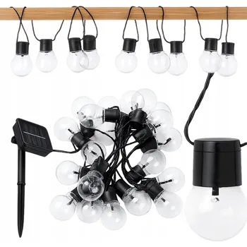 Venkovní osvětlení Solární zahradní girlanda, dekorativní světýlka, 5 m 20 LED - žárovky