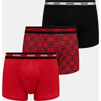 Pánské spodní prádlo Boxerky HUGO 3-pack 50545668 černá 99D, vel. XXL
