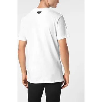 Pánské oblečení PHILIPP PLEIN T-Shirt 9559 Bílá Regular Fit S