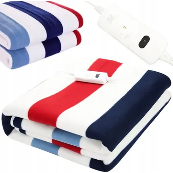 Elektrická deka hřejivá měkká vyhřívací podložka prostěradlo regulace ovladač