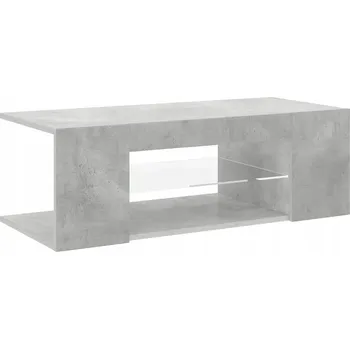 Televizní stolek TV stolek s RGB LED osvětlením, Šedá Betonu, 90x39x30 cm