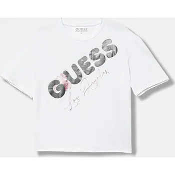 Dívčí tričko Dětské tričko Guess J6RI00.K6YW4.PPY2 bílá 00X, vel. 147-157