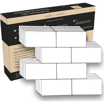 Dětská dílna Samolepící dlaždice Lyx & Fint KF2-Mtr-Wht-2024