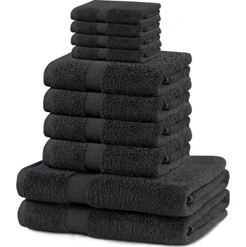 Ručník Sada ručníků DecoKing Marina 2+4+4 ks tmavě šedá