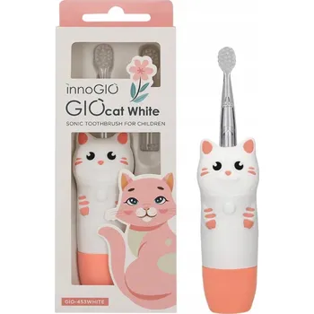 Elektrický zubní kartáček Sonický kartáček pro děti kočka InnoGIO GIOcat GIO-453 bílý