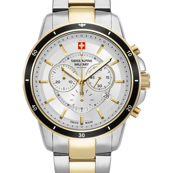 Hodinky Swiss Alpine Military 7089.9142 Chronograph Mens Watch 44mm 10ATM