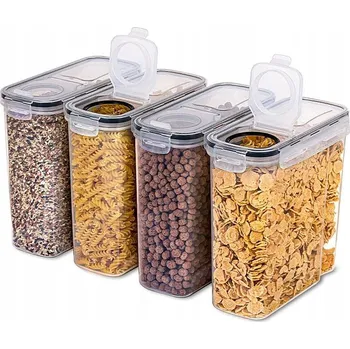 Dóza na potraviny Nádoba na potraviny velká hermetická nádoba 4 l PP bez BPA