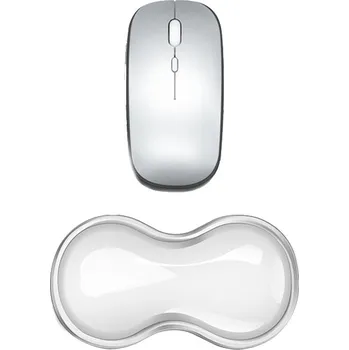 Myš Podložka pod zápěstí pro použití s myší - silikonová - průhledná