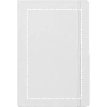 Zápisník ANNE SUB. Zápisník A5 z recyklovaného polyesteru (100% rPET) 300D, ideální pro sublimační personalizaci Transfer (max. 4 barvy, 110 x 180mm) 2 barvy 20 Přední