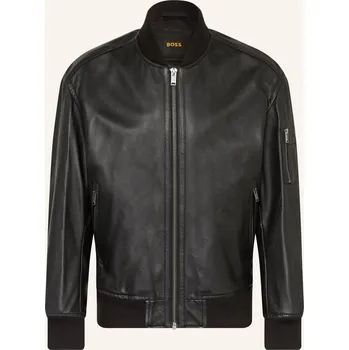 Boss Pánská Kožená Bunda Jakri, černá, 52