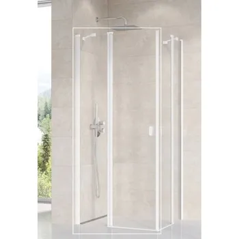 Ravak Chrome Sprchové dveře 80 Transparent bílá matná 1QV40E00Z1 CRV2-80
