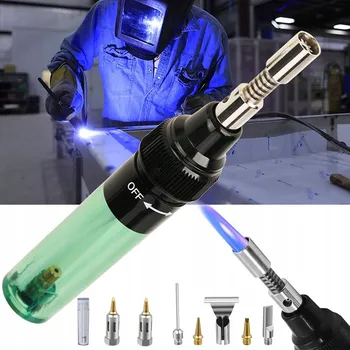 Páječka PLYNOVÁ PÁJEČKA HOŘÁK HORKOVZDUŠNÁ PISTOLE REGULOVATELNÁ PŘESNÁ BEZDRÁTOVÁ