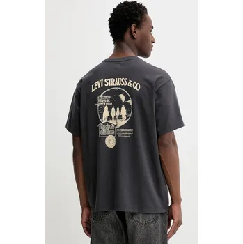 Pánské tričko Bavlněné tričko Levi's 87373.0373 šedá 90B, vel. S