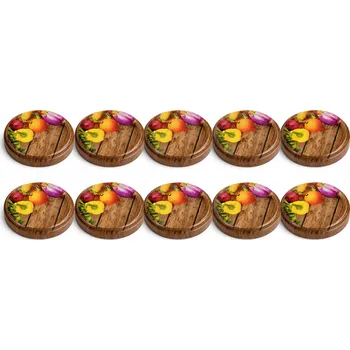 Víčko na zavařovací sklenici 10 Ks šroubovací víčka fi66/4 zeleninové šroubovací víčko víčko