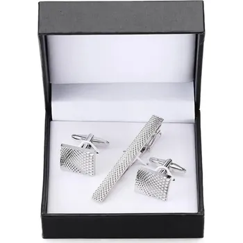 Manžetový knoflíček Gaira Manžetové knoflíčky a spona na kravatu 70941, Barva stříbrná