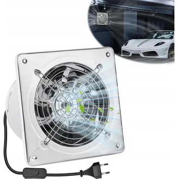 Domácí ventilátor KOUPELNOVÝ NÁSTĚNNÝ VENTILÁTOR TICHÝ fi 150 ENERGETICKY ÚSPORNÝ 525 m3/h