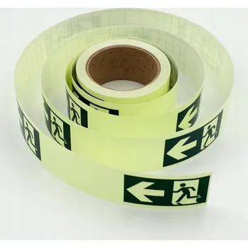 Lepicí páska Páska P2821 50mm/10m FLUORESCENČNÍ PÁSKA 'SMĚR K ÚNIKOVÉMU VÝCHODU'