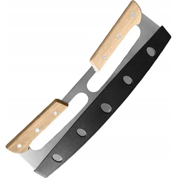 Kuchyňský nůž NŮŽ NA PIZZU NŮŽ NA SEKÁNÍ BYLINEK 35 cm NEREZOVÁ OCEL