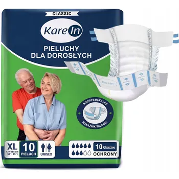 Plena KAREIN PLENKOVÉ KALHOTKY CLASSIC XL PRO DOSPĚLÉ S PLENKOVÉ KALHOTKY NA ZAPÍNÁNÍ, 10 KUSŮ