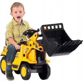 Odrážedlo Odrážedlo Stator žlutý buldozer s pohyblivou lžící a nočníkem