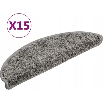 Nášlap na schod Nášlapy na schody šedé 56 x 17 x 3 cm, 15 kusů, 100% PP