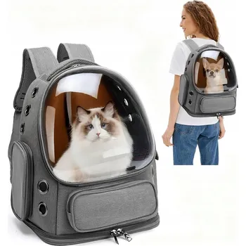 Obraz PŘEPRAVKA BATOH PRO KOČKY A PSA PRŮHLEDNÝ, VĚTRANÝ, 42 cm×34 cm×27 cm