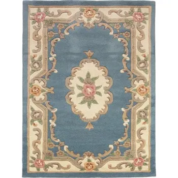 Koberec Ručně všívaný kusový koberec Lotus premium Blue 75x150 cm