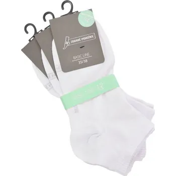 Dámské ponožky Zdravé ponožky dámské jednobarevné bavlněné kotníkové ponožky s ionty stříbra mix9 43-46