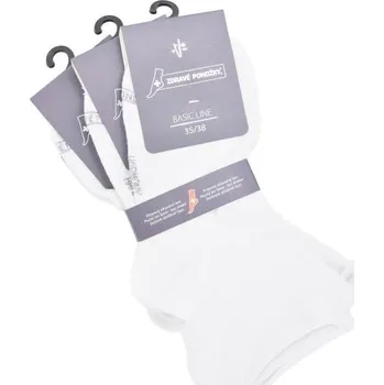 Zdravé ponožky unisex zdravotní jednobarevné kotníkové ruličkové ponožky bez gumiček mix9 35-38