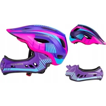 Cyklistická přilba Dětská cyklistická přilba Rockbros 53-58cm fialová NEPLATÍ