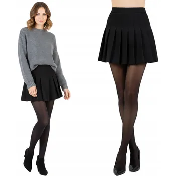 Dámské punčochy Punčocháče Dámské 40 den Černé matné hladké s efektem Veluru Legs 3-M