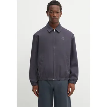 Pánská větrovka Bavlněná bunda Maison Kitsuné Elasticated Zipped, M, šedá, 90Y