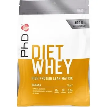 Protein PhD Diet Whey Protein 2000 g - banán VÝPRODEJ (POŠK.OBAL) + Sleva 3 % pro registrované
