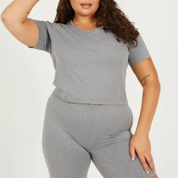 Dámské tričko Tričko Brave Soul Grey Marl 9382246 22 (4XL)