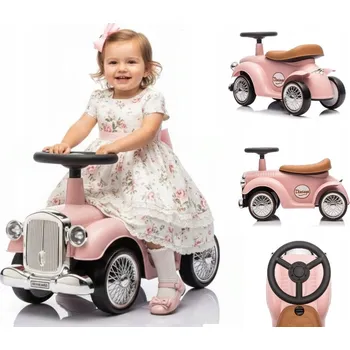 Odrážedlo Moovkee Retro Odrážedlo pro děti do 25 kg Pink