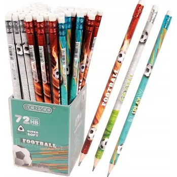 Grafitová tužka Tužka s gumou Cresco HB 72 ks