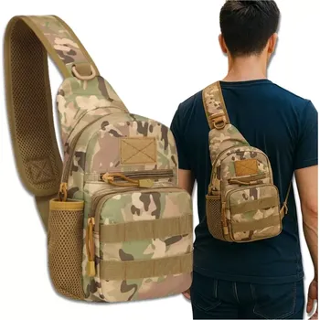 Batoh SURVIVAL SB127 (Taktický vojenský pánský batoh přes rameno, záda 24 x 20 x 8 cm, materiál nylon 600D typu Oxford)