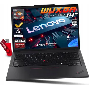 Notebook Notebook Lenovo ThinkPad T14 G5 14" AMD Ryzen 5 16 GB / 2048 GB černý