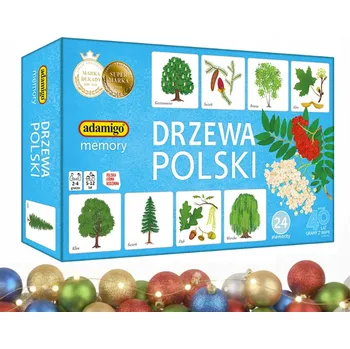 Desková hra Stolní hra Stromy Polský Pexeso Paměťová hra Memo Adamigo