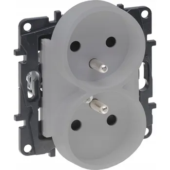 Elektrická zásuvka Legrand stříbrná nástěnná Elektrická Zásuvka