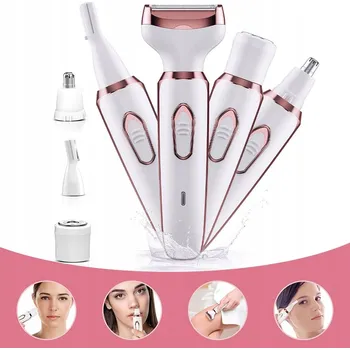 HOLICÍ STROJEK DÁMSKÝ depilátor strojek na depilaci těla bikin podpaží USB 4v1